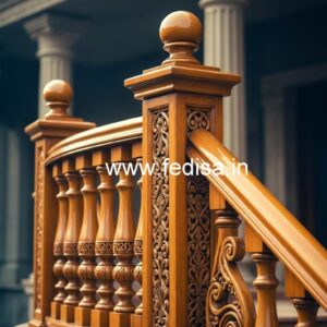 Luxury Brass Wood Railings for Interior No-0663