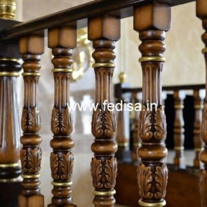 Brass Wood Railing for Modern Interior Decor No-0691