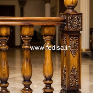 Decorative Brass Wood Stair Fence Collection No-0694