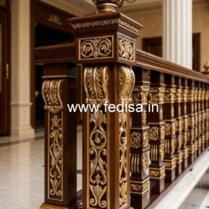 Beautiful Brass Wood Railings Collection No-0700