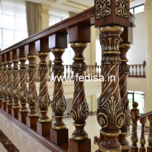 Decorative Brass Wood Handrails for Home No-0705
