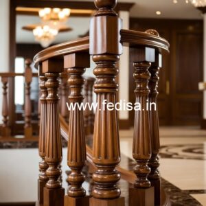 Luxury Brass Wood Balcony Design Trends No-0706
