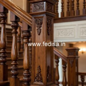 Modern Brass Wood Balcony Handrail Collection No-0716