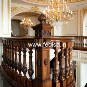 Elegant Brass Wood Fence Design Collection No-0722