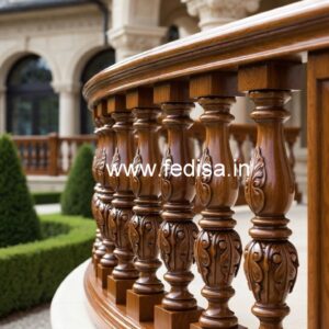 Elegant Brass Wood Staircase Interior Inspiration No-0728