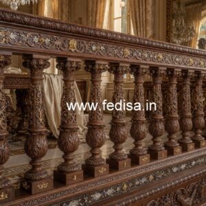 Modern Brass Wood Fence Design Inspiration No-0739