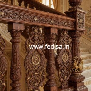 Decorative Brass Wood Fence Collection for Villas No-0767