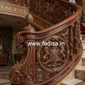 Premium Brass Wood Stair Fence Inspiration No-0787