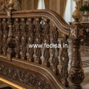Decorative Brass Wood Fence with Contemporary Style No-0796