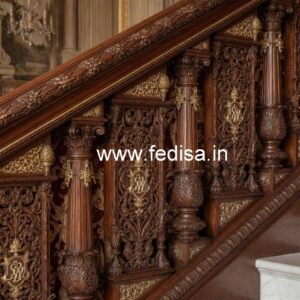 Luxury Brass Wood Balcony Decor Trends 2028 No-0797