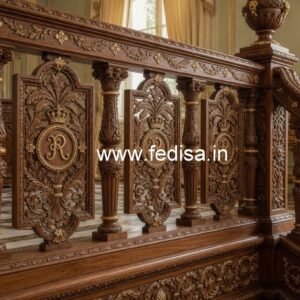 Luxury Brass Wood Balcony Decor Collection No-0810