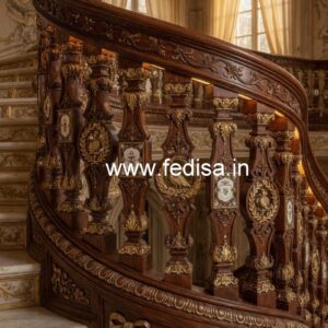 Stylish Brass Wood Fence Collection for Homes No-0825