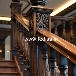 Modern Brass Wood Staircase Design Trends 2028 No-0848