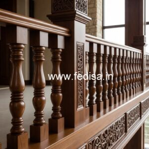 Premium Brass Wood Railings with Elegant Finish No-0851