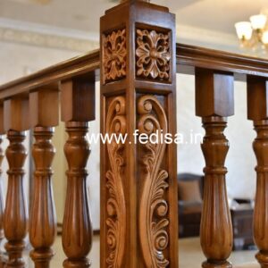 Luxury Brass Wood Handrails for Stylish Interiors No-0853
