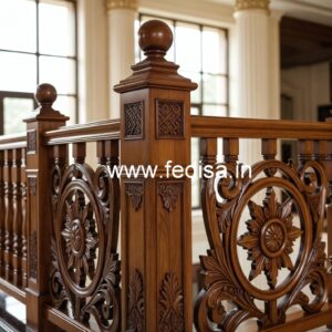 Decorative Brass Wood Fence for Stylish Homes No-0870