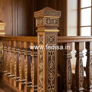 Decorative Brass Wood Balcony Decor with Modern Style No-0888