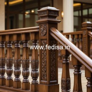 Decorative Brass Wood Railings for Home No-0936