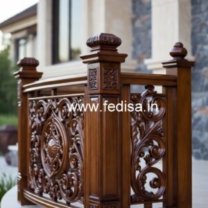 Brass Wood Railings with Artistic Design No-0953