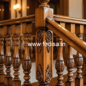 Luxury Brass Wood Staircase Fence No-0955