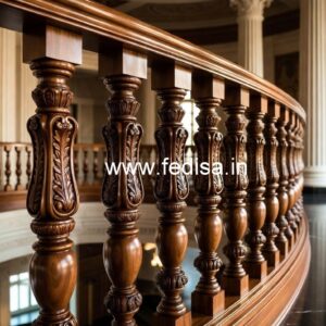 Decorative Brass Wood Balcony Fence No-0957