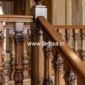 Stylish Brass Wood Staircase Collection No-0992