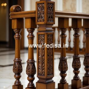 Luxury Brass Wood Balcony Design Trends No-1006