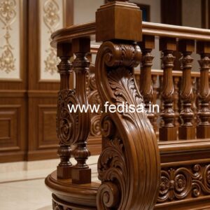 Brass Wood Staircase Railings for Dream Homes No-1007