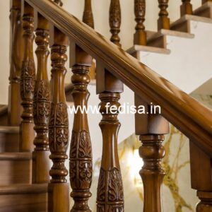 Modern Brass Wood Fence Design Inspiration No-1039