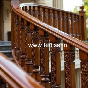 Modern Brass Wood Balcony Decor Collection No-1045