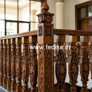 Decorative Brass Wood Staircase Inspiration No-1049