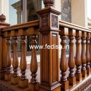 Luxury Brass Wood Staircase Design Collection No-1074