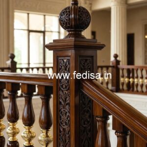 Luxury Brass Wood Fence with Elegant Style No-1079