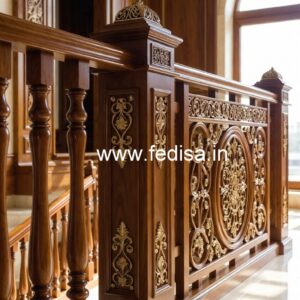 Luxury Brass Wood Fence Design Inspiration No-1091
