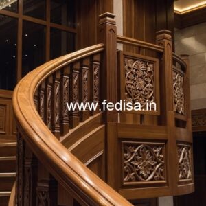 Premium Brass Wood Balcony Design Inspiration No-1100