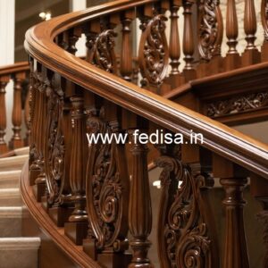 Elegant Brass Wood Fence with Modern Finish No-1109