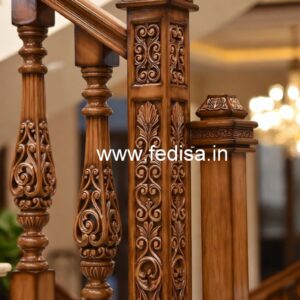 Luxury Brass Wood Balcony Decor Collection No-1110