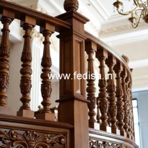 Elegant Brass Wood Staircase Decor Trends No-1114