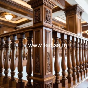 Luxury Brass Wood Staircase Design Inspiration No-1123