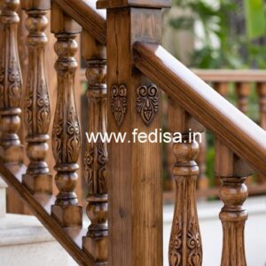 Modern Brass Wood Handrail Design Trends No-1130