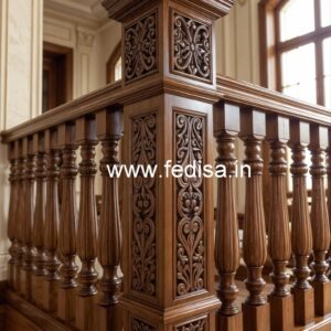 Decorative Brass Wood Stair Fence Trends No-1140