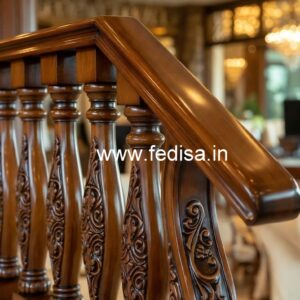 Decorative Brass Wood Staircase Side Rails No-1152