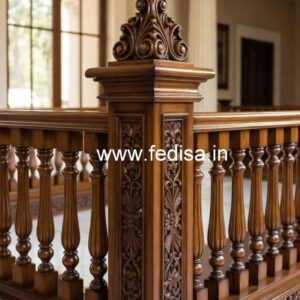 Decorative Brass Wood Railings for Modern Staircase No-1164