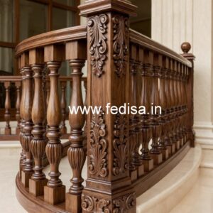 Stylish Brass Wood Balcony Decor Trends No-1167