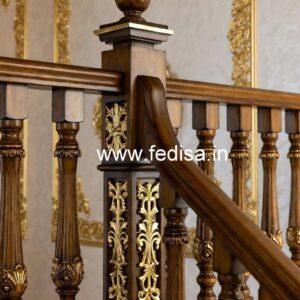 Decorative Brass Wood Fence for Stylish Homes No-1170