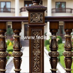 Luxury Brass Wood Balcony Collection with Glass No-1171