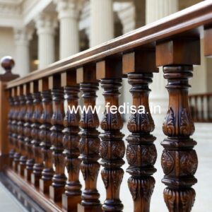 Premium Brass Wood Handrail Inspiration for Homes No-1175