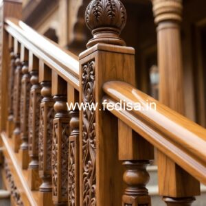 Decorative Brass Wood Balcony Decor with Modern Style No-1188