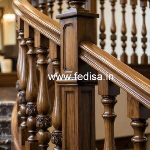 Beautiful Brass Wood Railing Inspiration No-1211