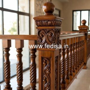 Stylish Brass Wood Handrail Ideas No-1213
